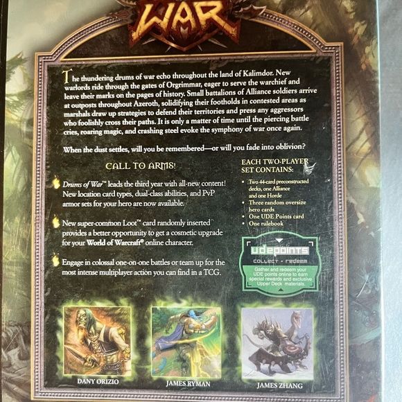 World Of Warcraft Trading Card Game PVP Battle Deck/ Blizzard Entertainment - Picture 2 of 4